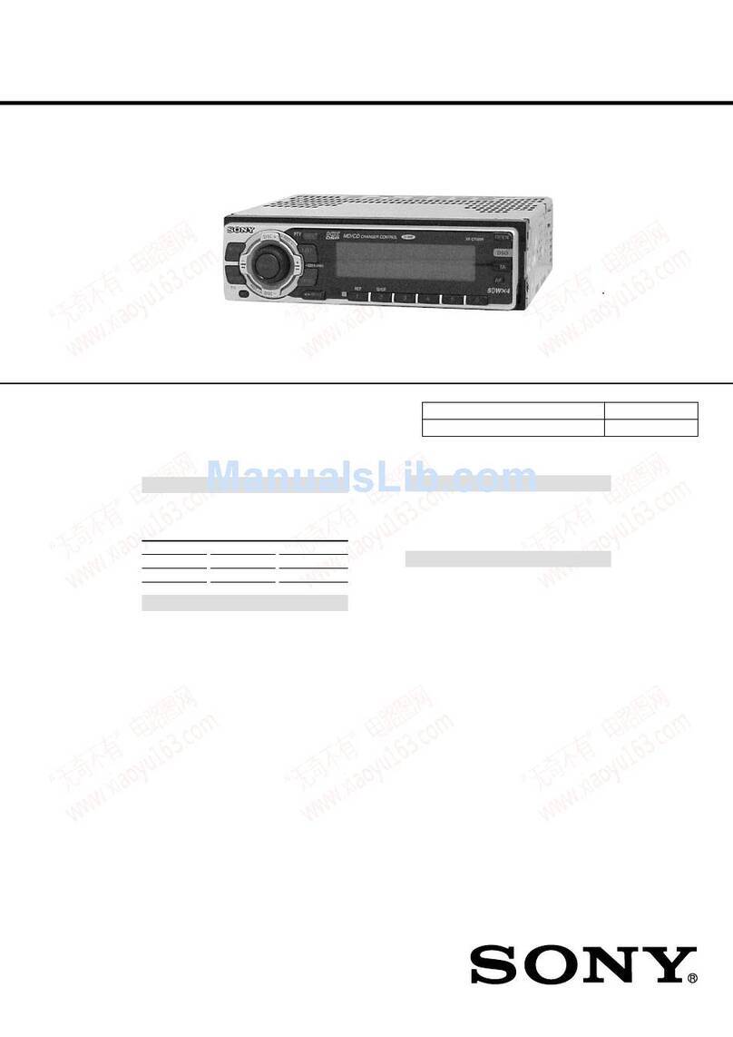 Sony XR-C7500R Service manual Sony XR-C7500R Service manual