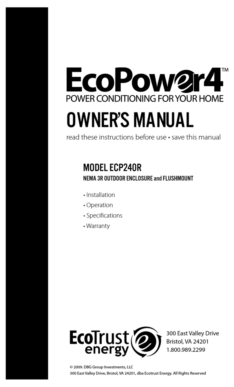 EcoTrust EcoPower4 ECP240R owner's manual