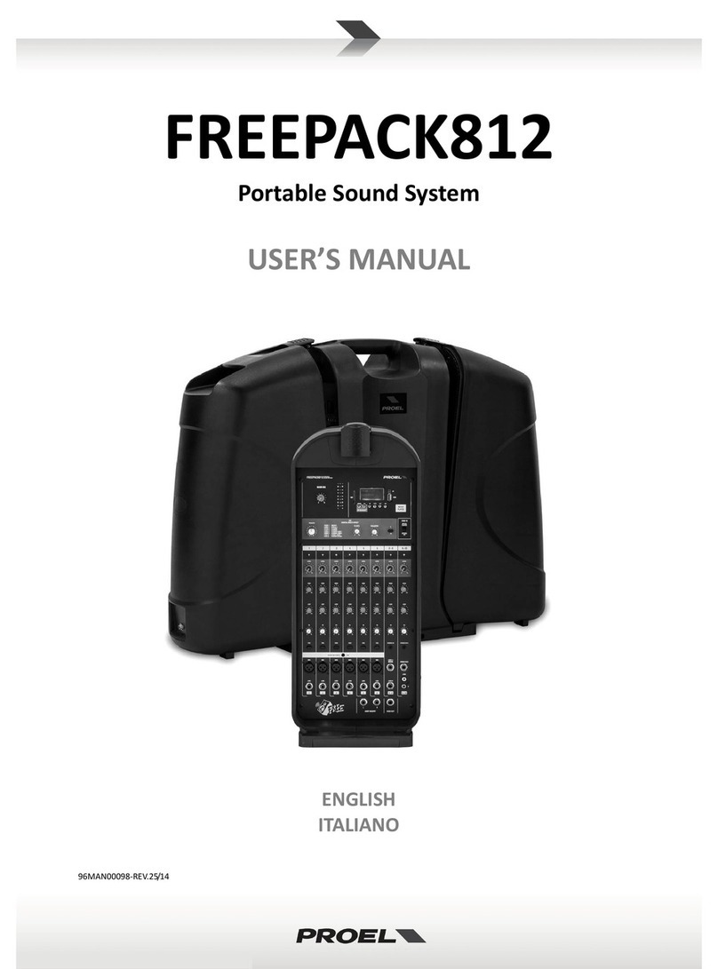 PROEL FREEPACK812 user manual