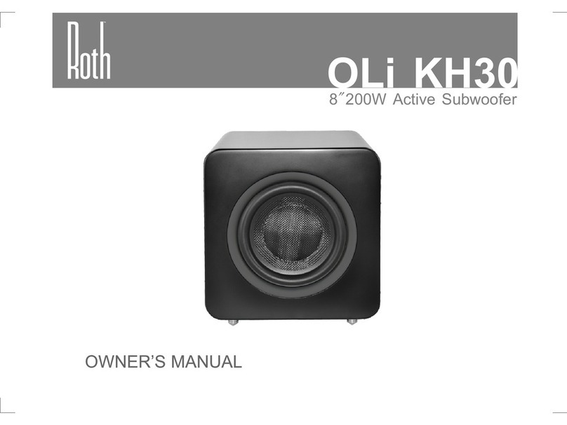 Roth Audio OLi KH30 owner's manual
