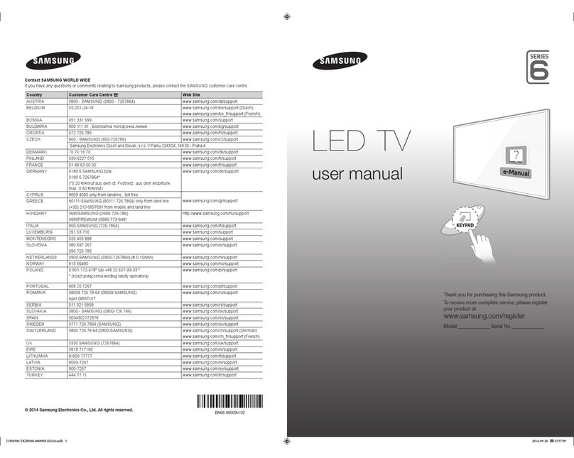 Samsung ue40h6500 User manual