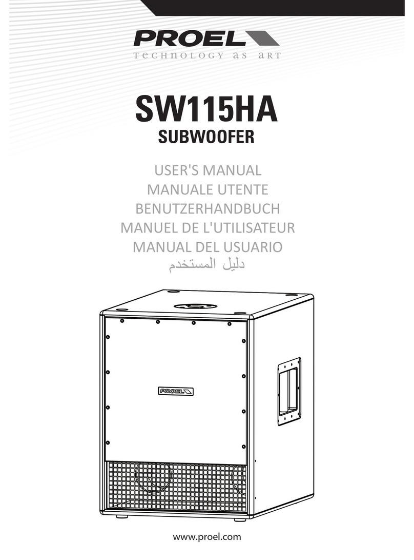 PROEL SW115HA user manual