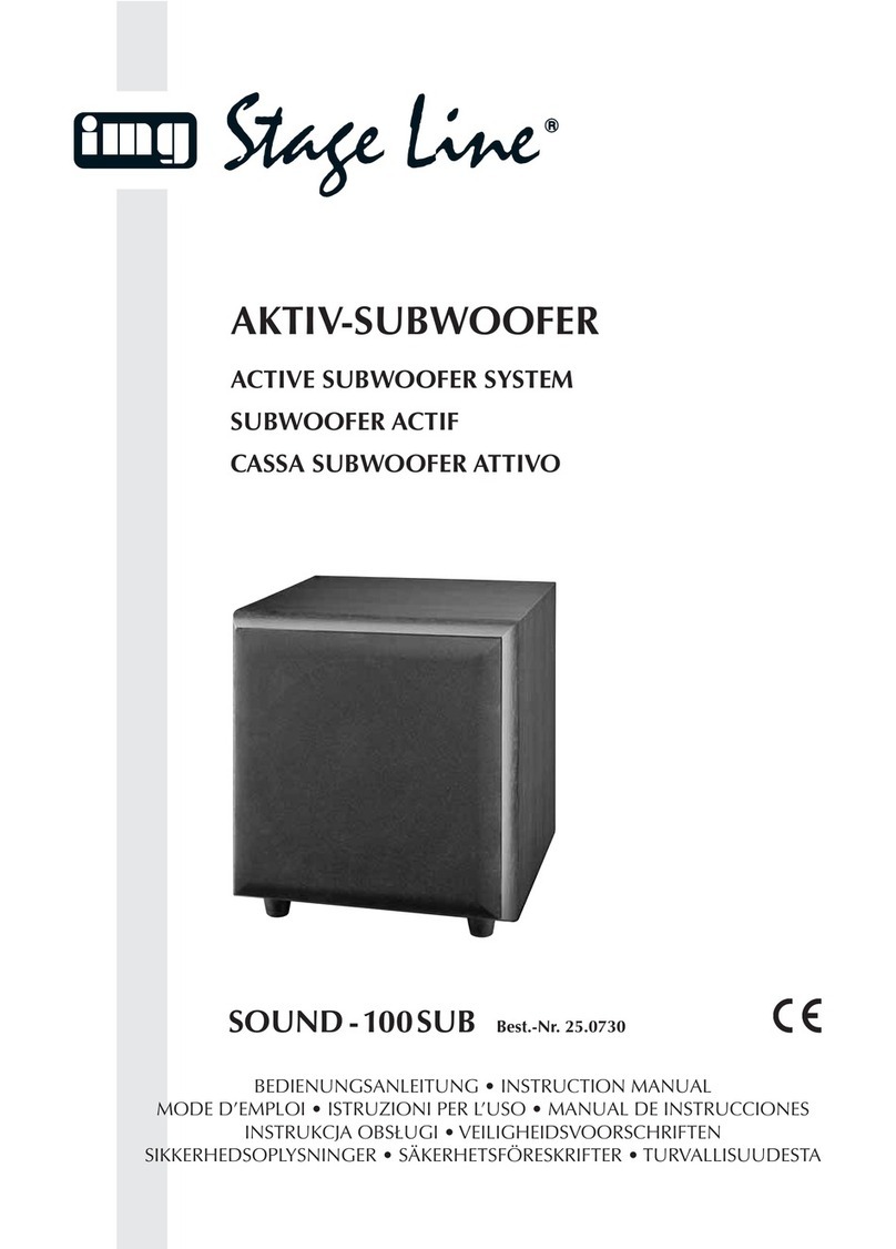 IMG STAGE LINE SOUND -100SUB instruction manual