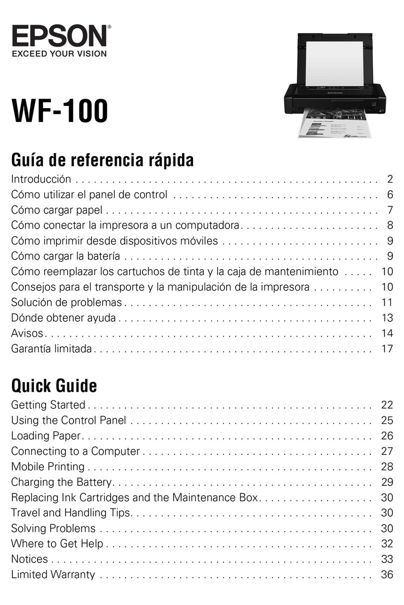 Epson WF-100 User manual