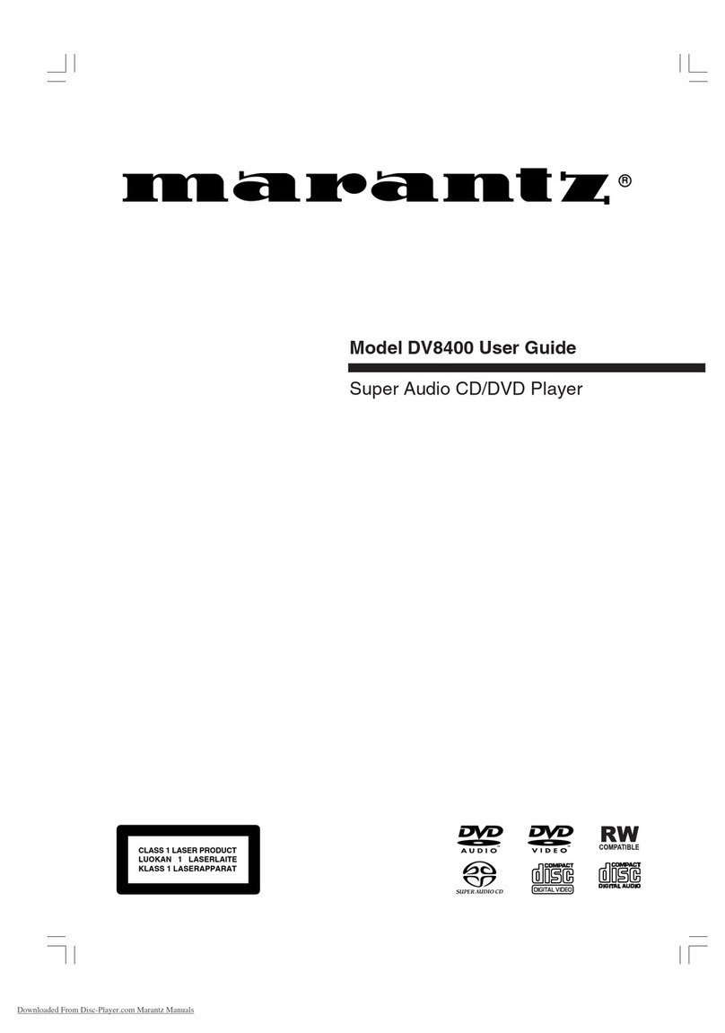 Marantz DV8400 user guide