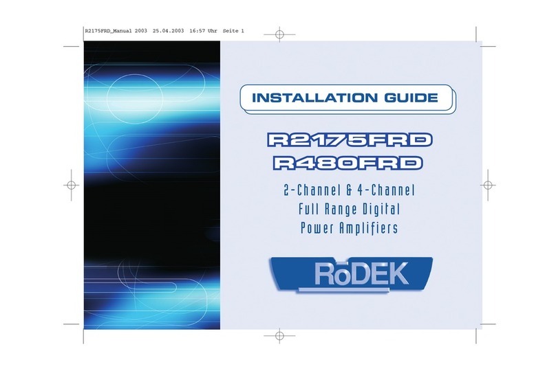 RoDEK R2175FRD installation guide