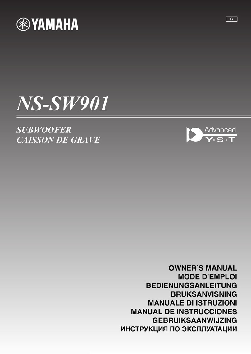 Yamaha NS-SW901 User manual