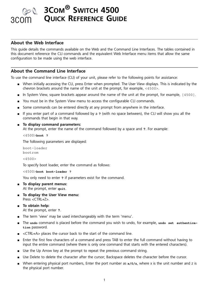 3Com Switch 4500 Family User manual