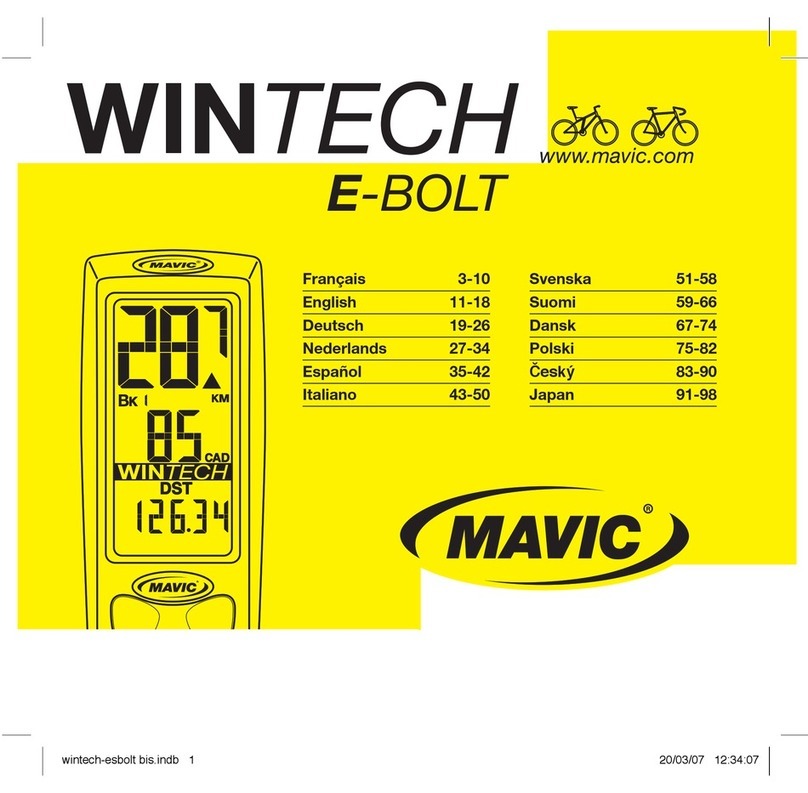 Mavic Wintech E-Bolt manual