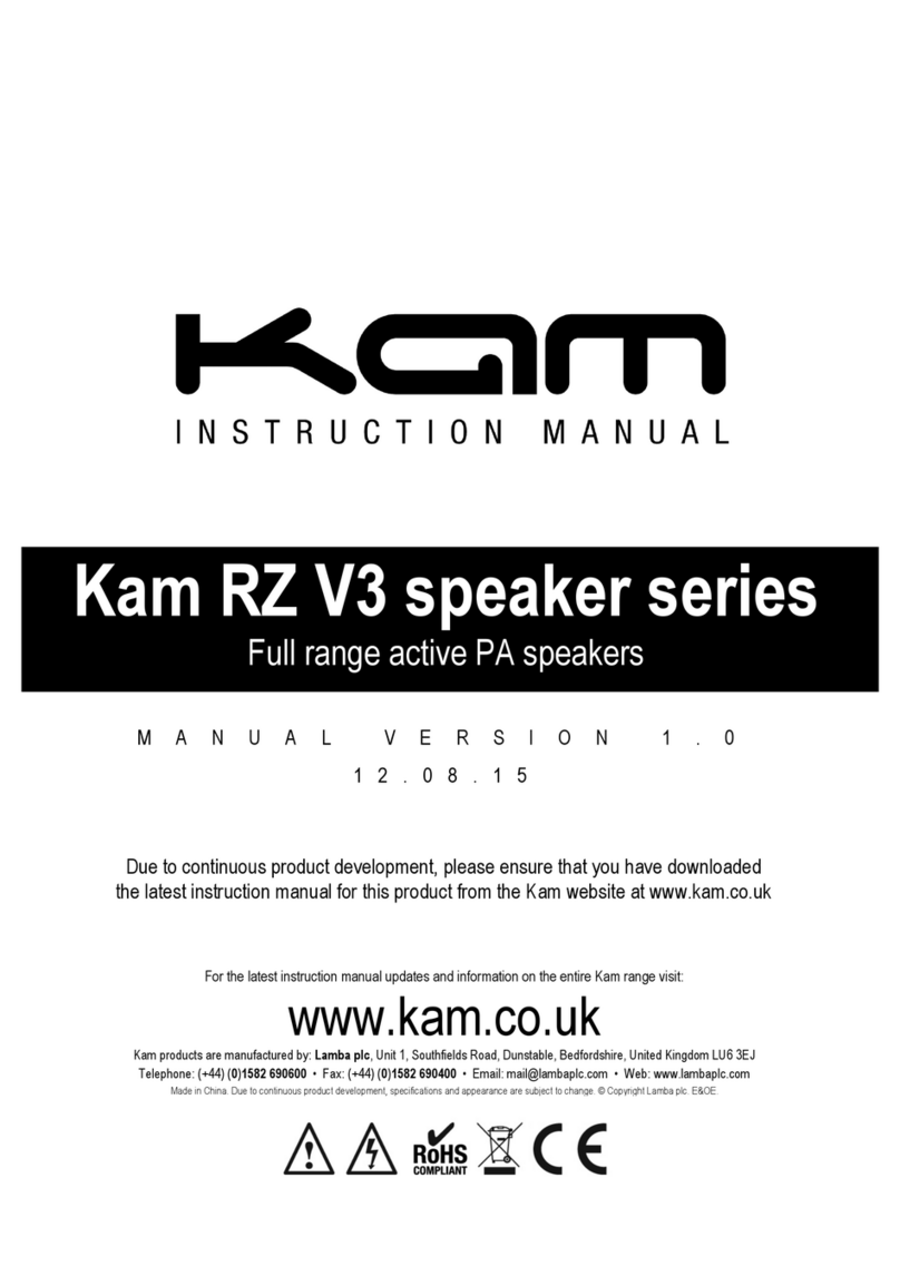 KAM RZ V3 series instruction manual