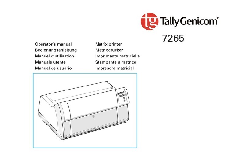 TallyGenicom 7265+ User manual TallyGenicom 7265+ User manual