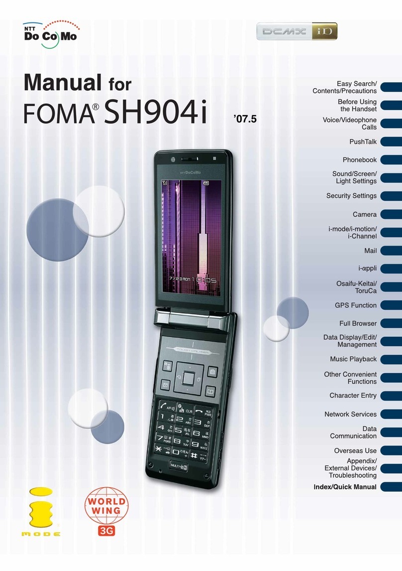 Docomo Foma SH904i User manual