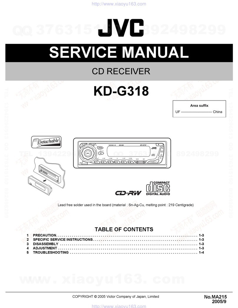 JVC KD-G318 User manual