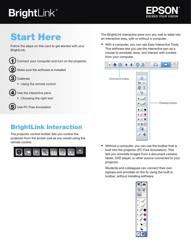 Epson brightlink quick start guide