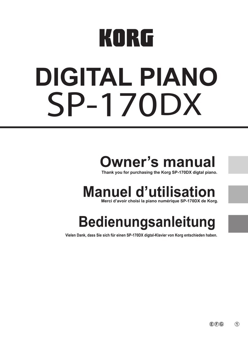 Korg SP-170DX User manual