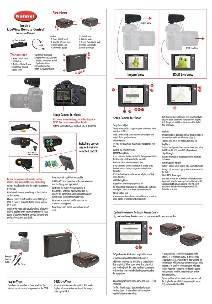 Hahnel Inspire LiveView instruction manual
