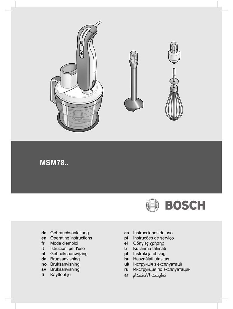 Bosch MSM78 Series operating instructions Bosch MSM78 Series operating instructions