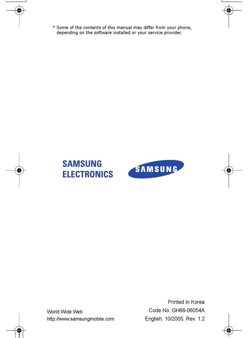 Samsung SGH-D500 user manual
