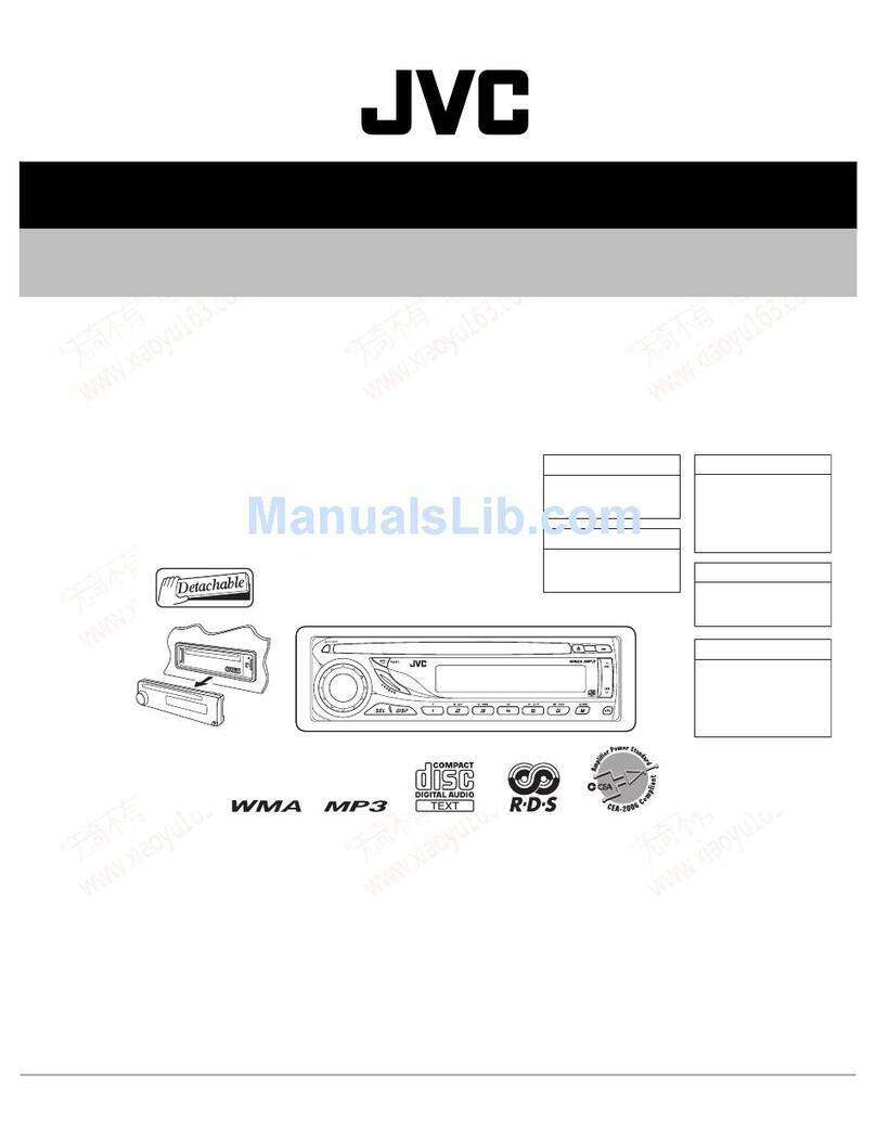 JVC KD-AR270 - Radio / CD User manual