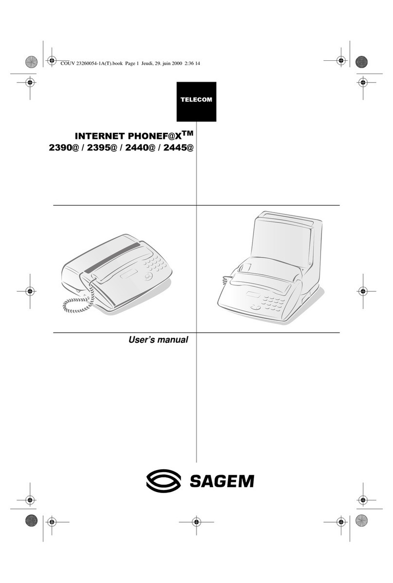 Sagem INTERNET PHONEF@X 2390@ User manual