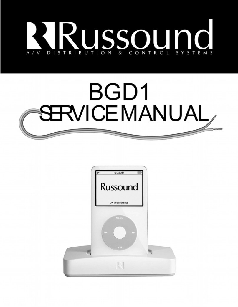 Russound BGD1 instruction manual