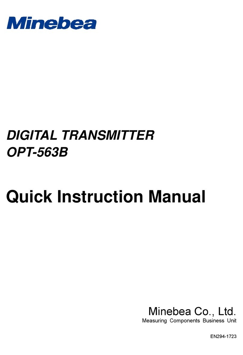 Minebea OPT-563B User manual Minebea OPT-563B User manual