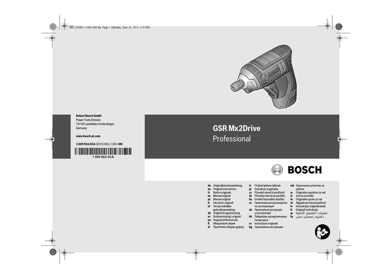 Bosch GSR Mx2Drive Professional User manual