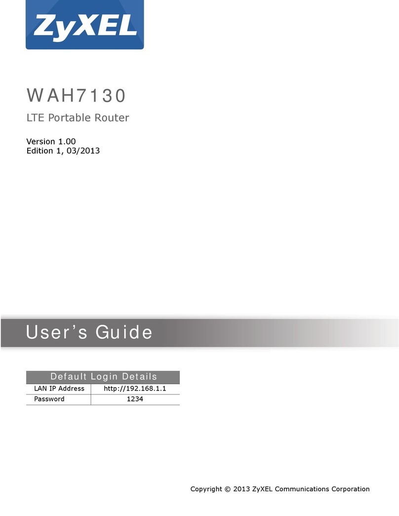 ZyXEL Communications WAH7130 User manual