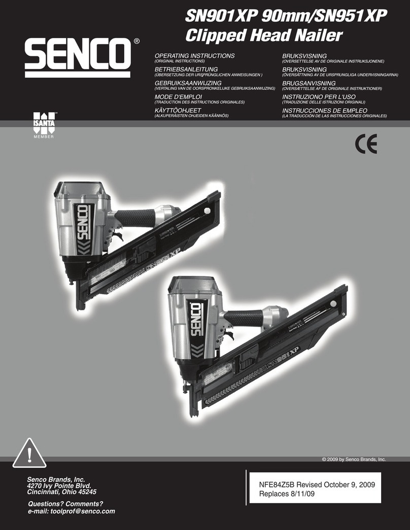Senco SN901XP operating instructions