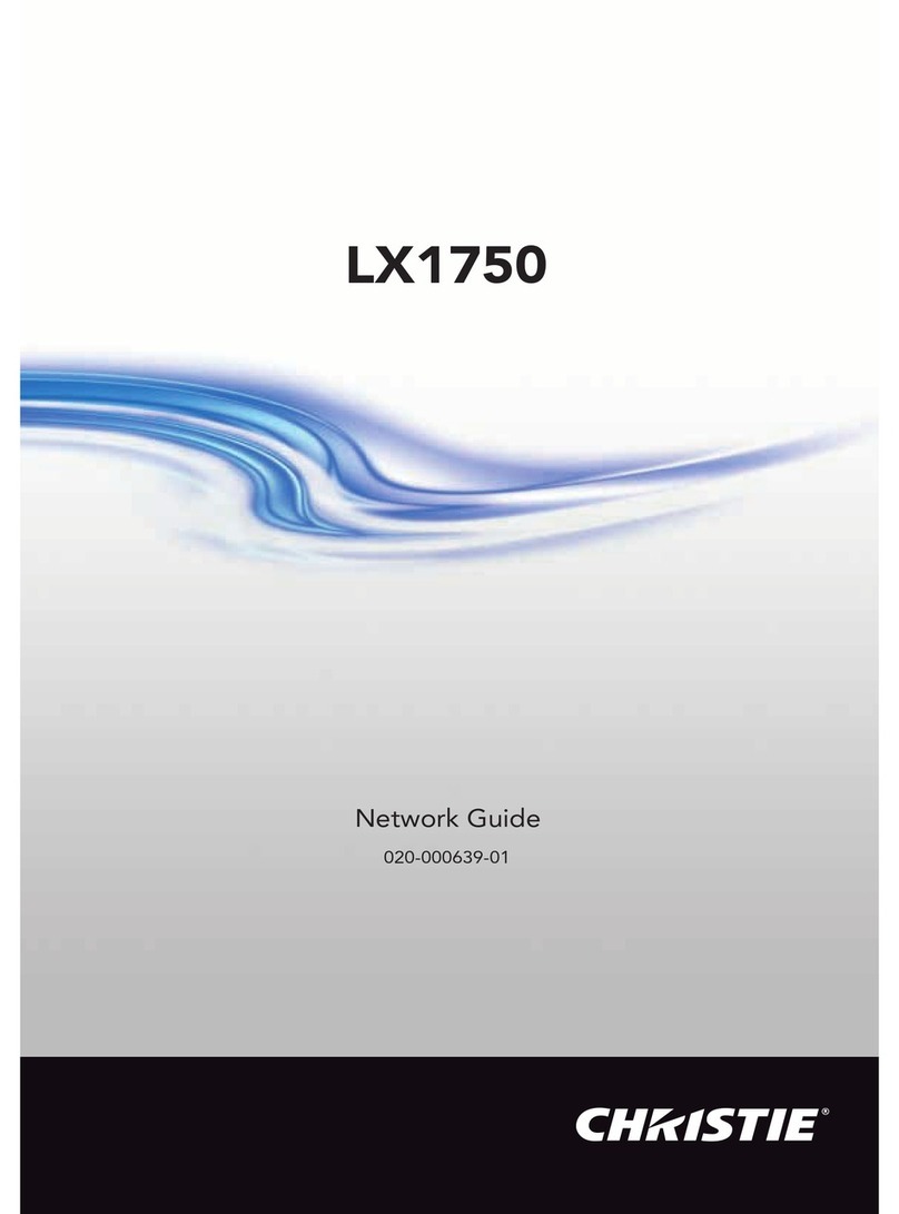 Christie LX1750 Installation and maintenance instructions