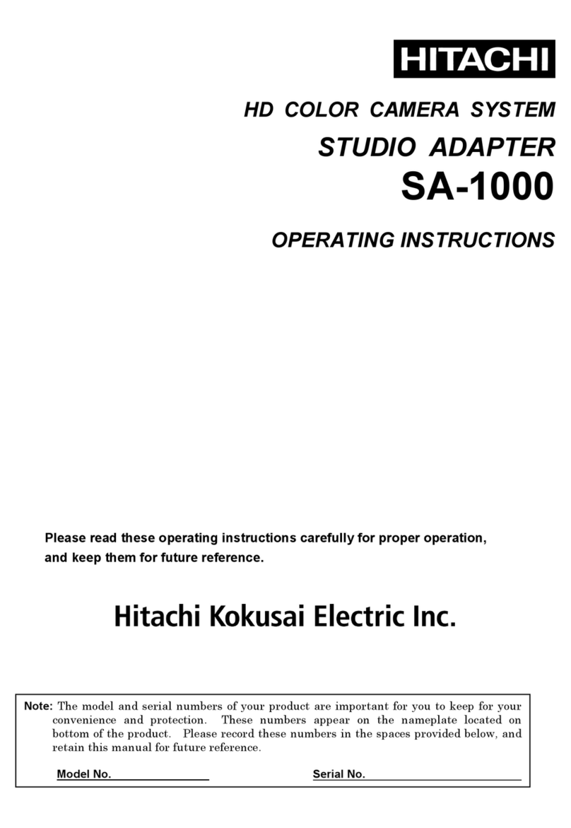 Hitachi SA-1000 User manual