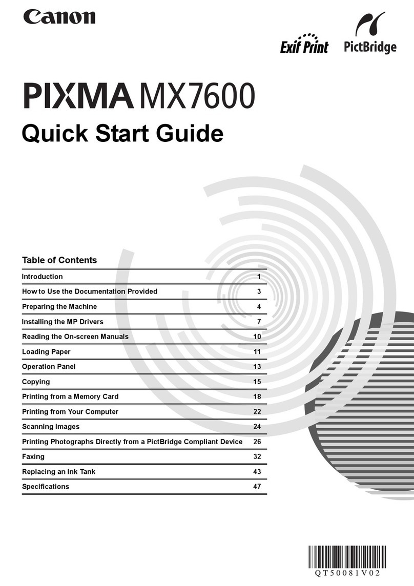 Canon PIXMA MX7600 User manual