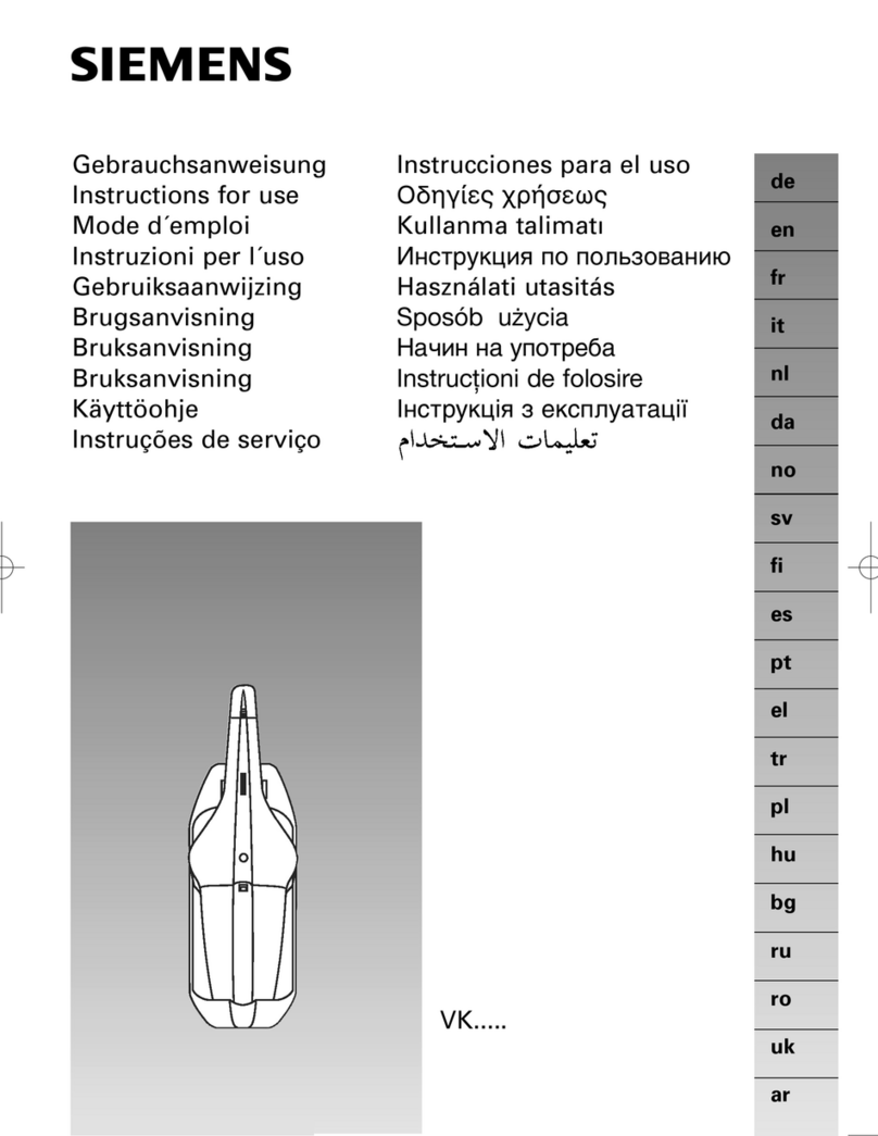 Siemens VK20A series Instructions for use