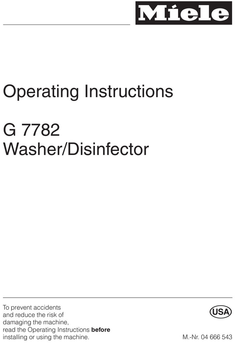 Miele G 7782 operating instructions