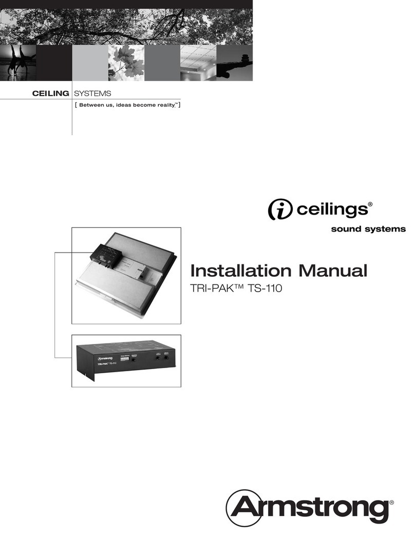 Armstrong TRI-PAK ts110 installation manual