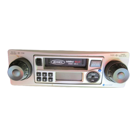 Jensen CR225X User manual