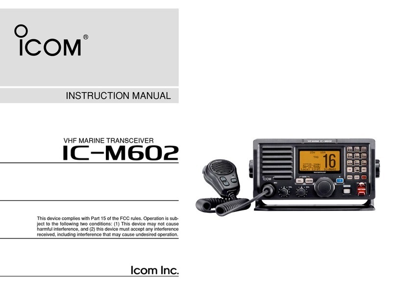 Icom IC-M602 User manual