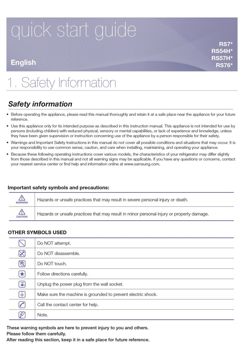 Samsung RS757 Series quick start guide Samsung RS757 Series quick start guide