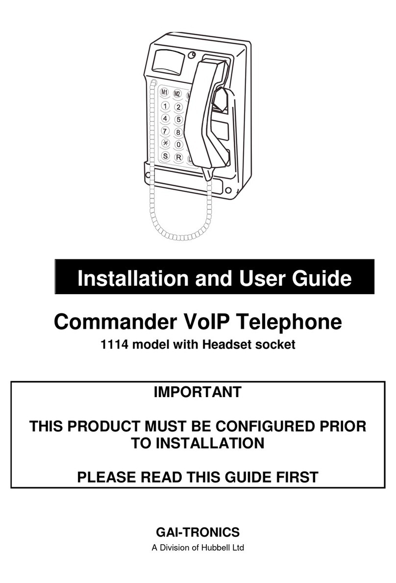 GAI-Tronics 1114 Installation and user guide