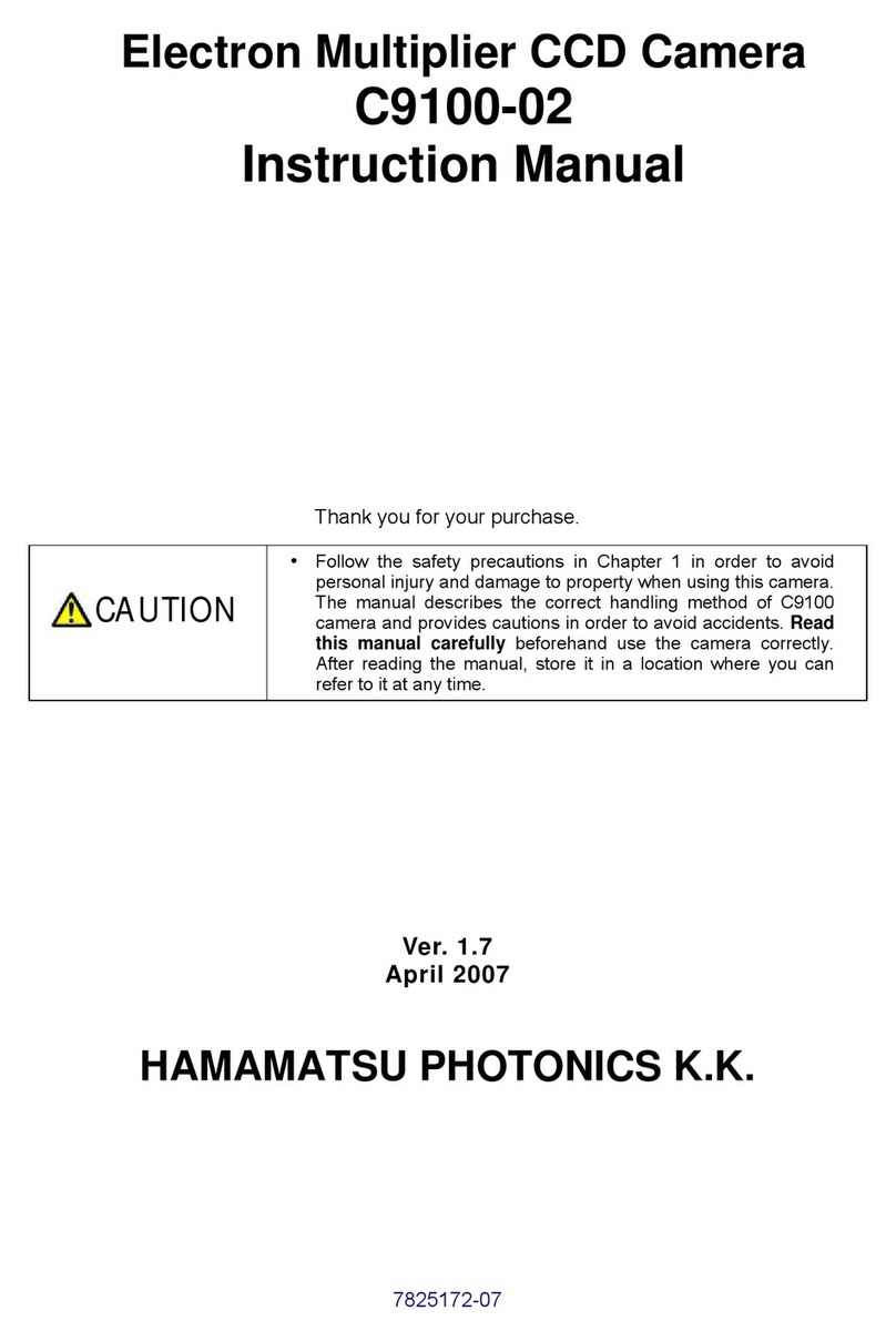 Hamamatsu Photonics C9100-02 instruction manual