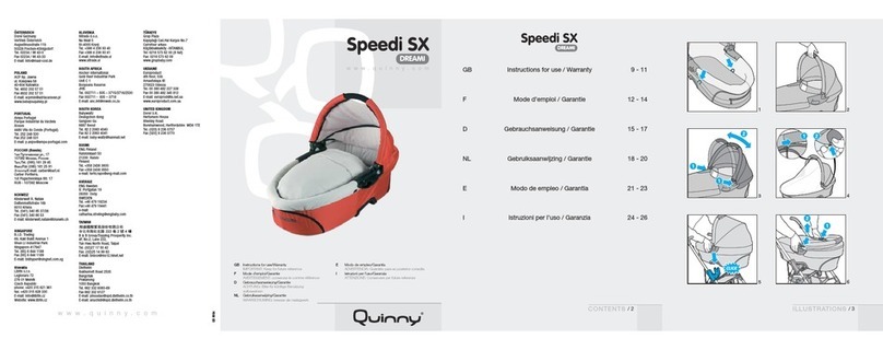 Quinny Speedi SX Dreami Instructions for use & warranty