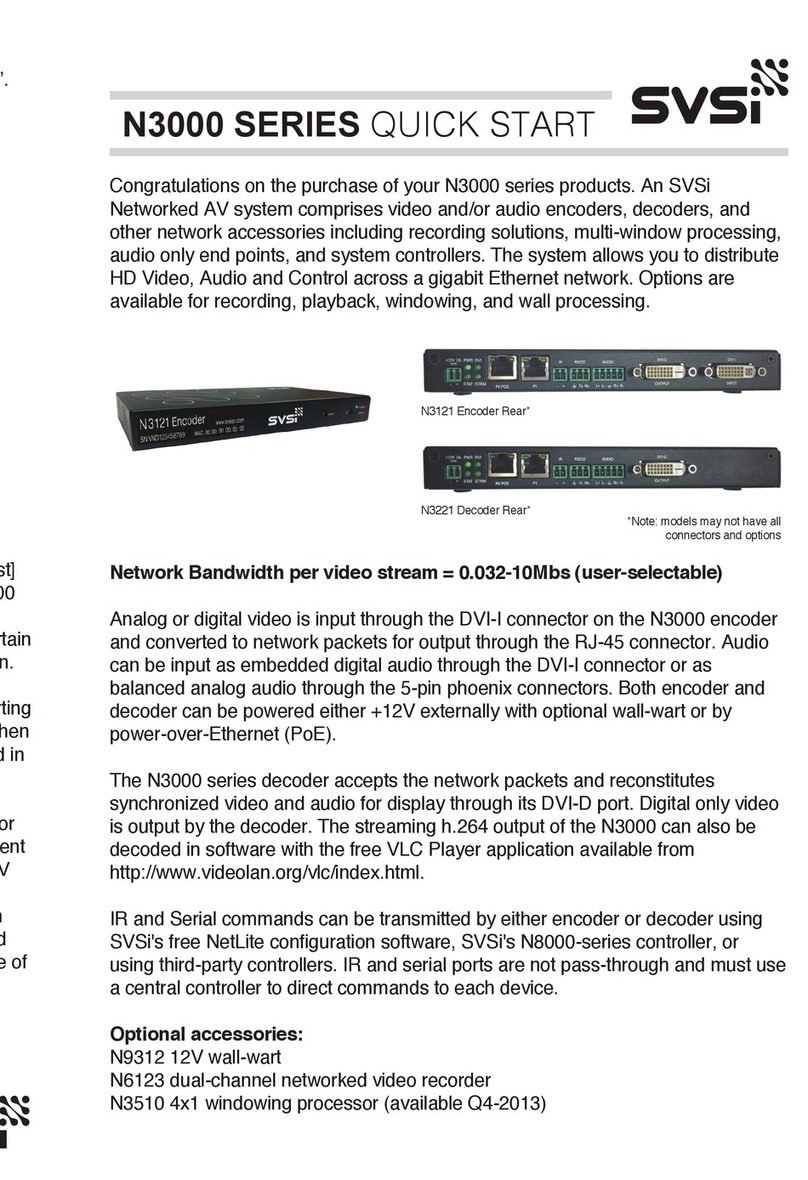 SVSi N3000 SERIES quick start
