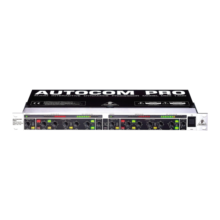 Behringer Autocom Pro MDX1400 User manual