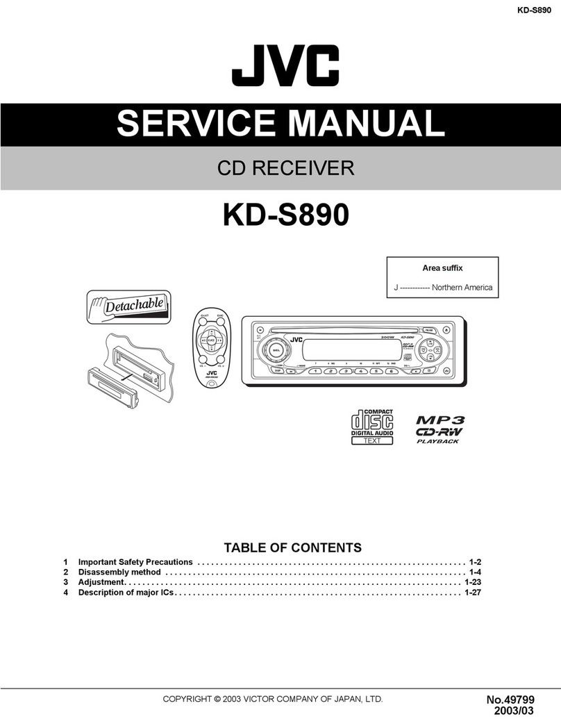JVC S890 - KD Radio / CD User manual