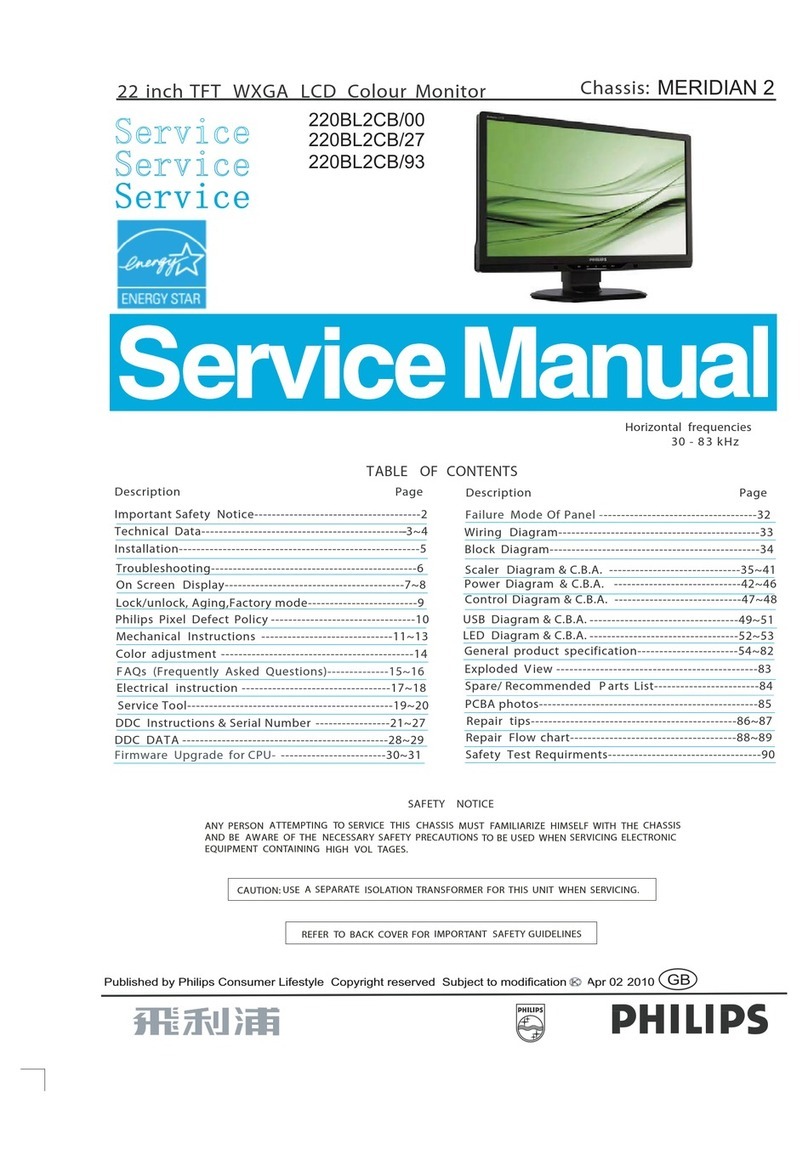 Philips 220BL2CB/00 User manual