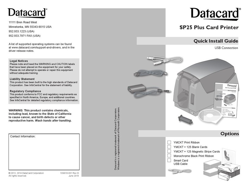 DataCard SP25 Plus User manual DataCard SP25 Plus User manual