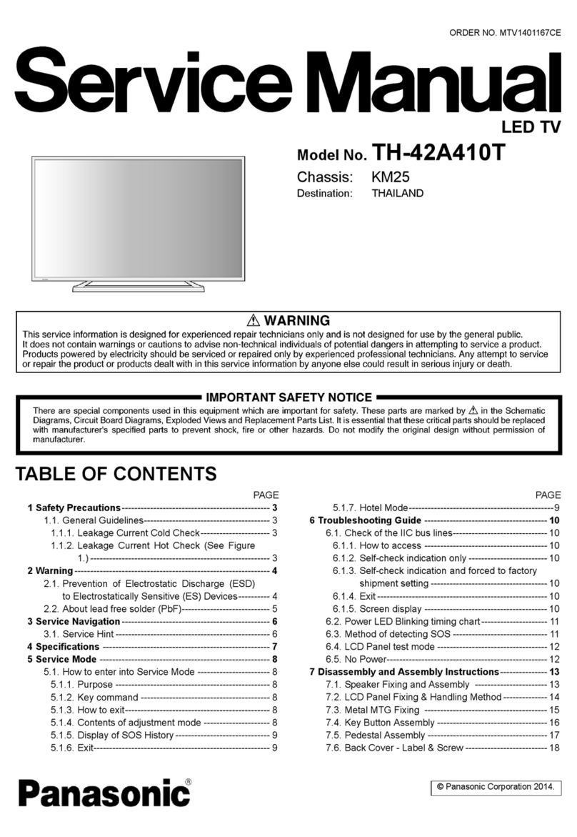 Panasonic TH-42a410t User manual Panasonic TH-42a410t User manual
