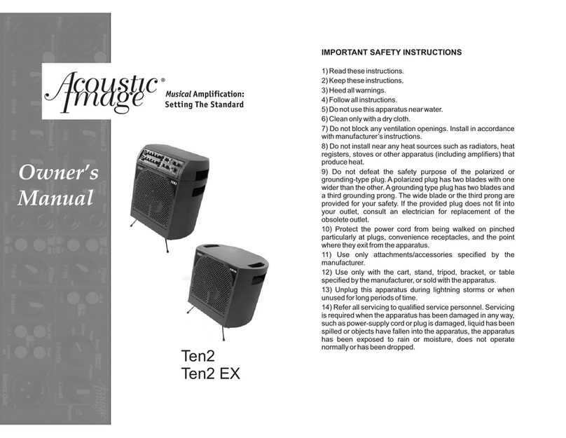 Acoustic Image Ten2 EX owner's manual