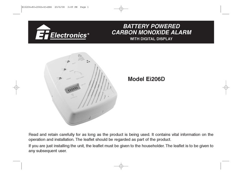 Ei Electronics Carbon Monoxide Alarm Ei206D user manual
