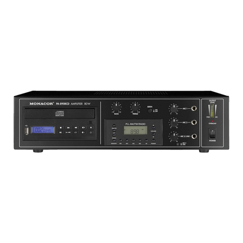 Monacor PA-890RCD instruction manual
